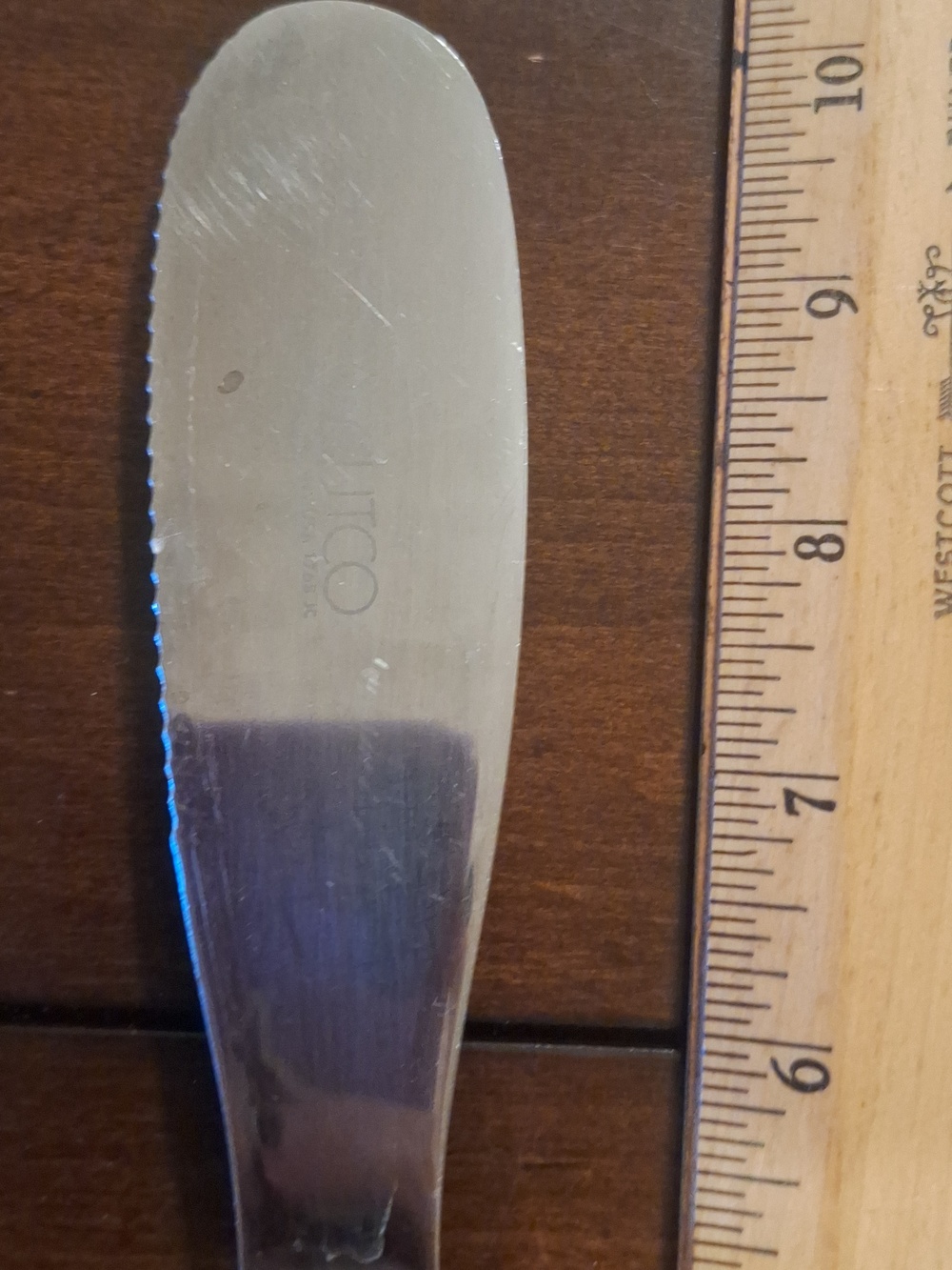 Cutco Spatula/ Spreader Knife with Dark Handle 10" - Picture 3 of 4